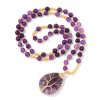 Stone Pendant Elastic String Men's And Women's Necklaces Seaside Beach Style