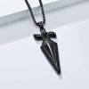 Nordic Retro Viking Text Stainless Steel Necklace