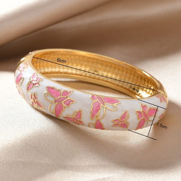 Enamel Butterfly Simple All-match Vintage Bracelet