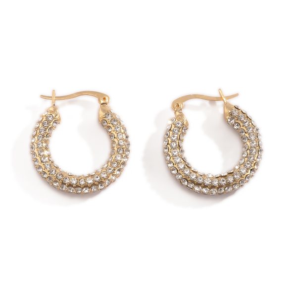 Personalized Fashion All-match Diamond Circle Earrings