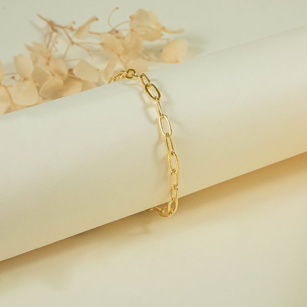 Women's Fashion Hollowed-out Thick Chain Bracelet