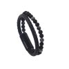 Hand-woven Natural Tigereye Leather Beaded Men