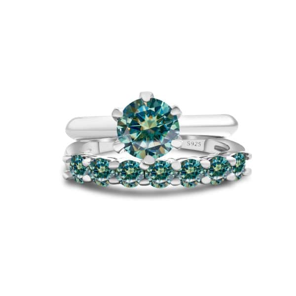 S925 Sterling Silver Moissanite Suit