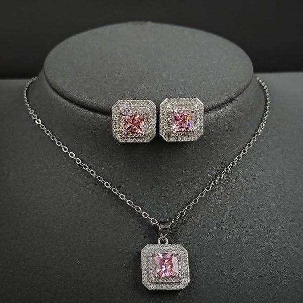 Fashion Personality Versatile Square Jewelry Set