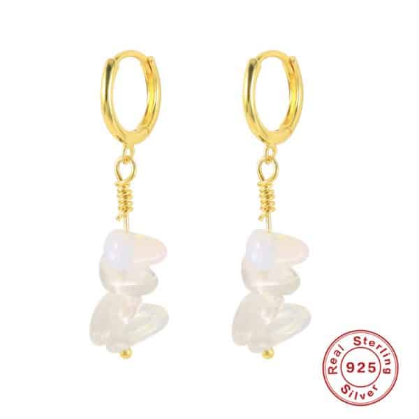 Profiled Natural Stone Earrings Eardrops