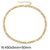 European And American Stainless Steel Simple Jewelry Men's And Women's Hip Hop Cuban Necklace