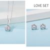 Fashion Stud Necklace S925 Sterling Silver Jewelry Set