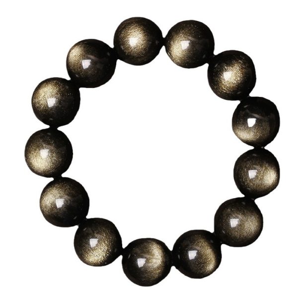 Year Of Birth Obsidian Bracelet Couple