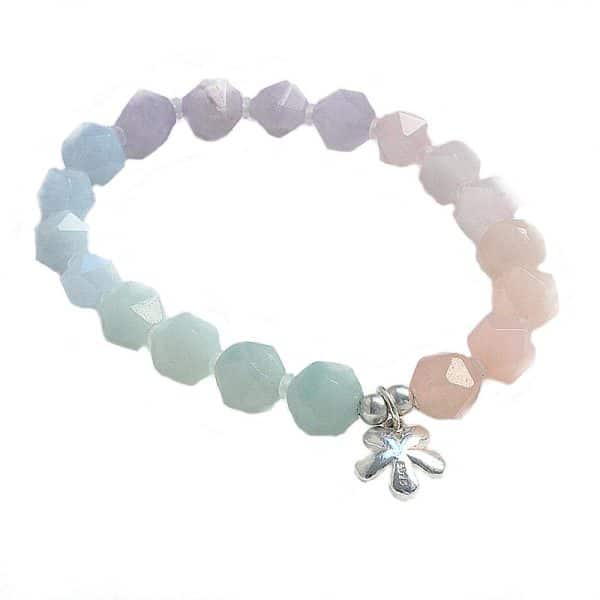 Stone sea sapphire amethyst bracelet