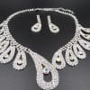 The New All-match Bride Bride Wedding Accessories Wholesale Diamond Suit Set Big Chain Necklace Set Wholesale