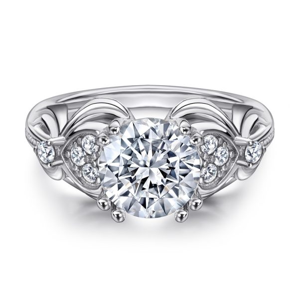 925 Sterling Silver 2 Karat Zircon Ring For Women