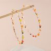 Frosty Wind Simple Personality Wild Sweet Circle Earrings