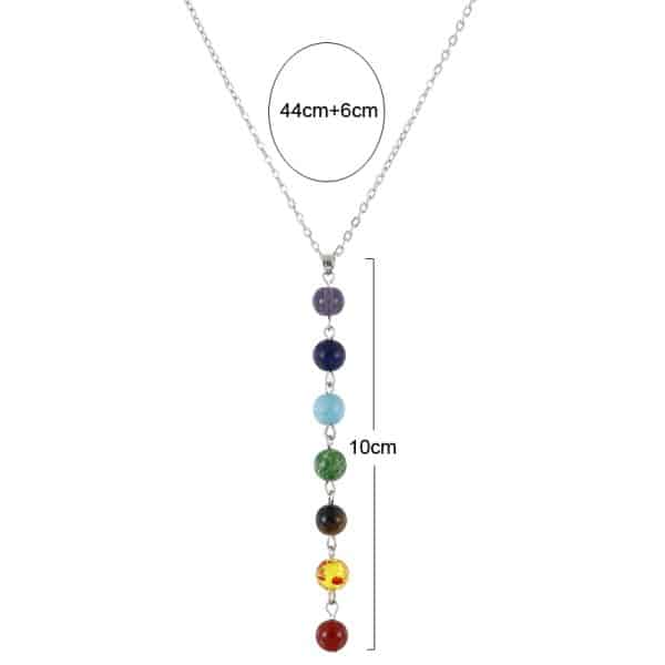 Natural stone colorful beads pendant