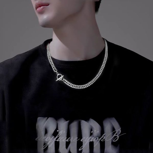 30628985-6879-46b4-8549-b5bb0999c252.jpg Advanced Double-woven Four-sided Grinding Trend Men's Versatile Simple Necklace