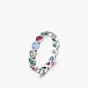 S925 Sterling Silver French Retro Distressed Love Heart-shaped Ring