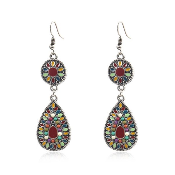 Colorful drop earrings