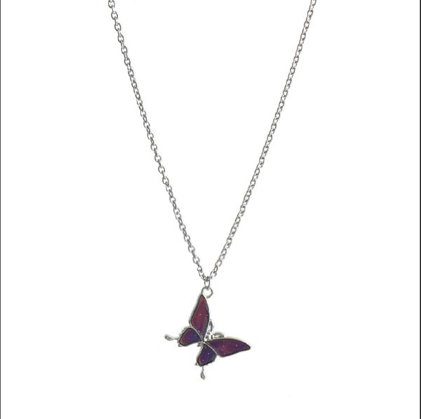 Women's Retro Color-changing Butterfly Necklace