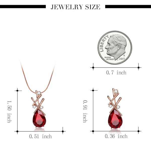Glass Set With Rhinestone Bridal Wedding Jewelry
