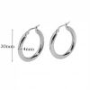 Stainless Steel Exaggerated Circle Hollow High-grade Earrings