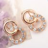 Diamond-encrusted Section Chain Jewelry Set Four-piece Set