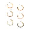 Geometric C- Word Vintage Circle Earrings