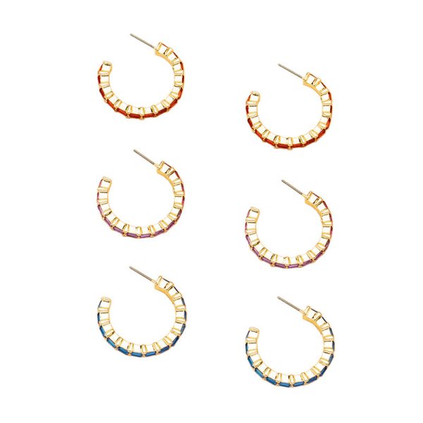 Geometric C- Word Vintage Circle Earrings