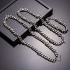 Cuban Link Chain Men Punk Knotted Bracelet Necklace