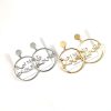 Explosion large circle earrings