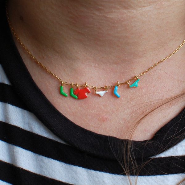 Drop Oil Color Clothes Socks Fashion Necklace Bracelet