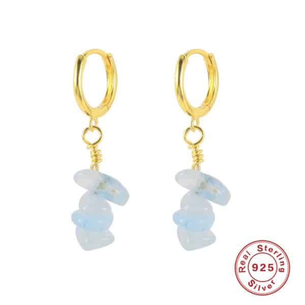 Profiled Natural Stone Earrings Eardrops