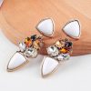 Water drop stud earrings
