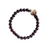Simple All-match Natural Rosewood Double-ring Bracelet