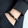 Natural stone agate constellation bracelet