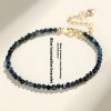 3mm Blue Tourmaline Cut Beaded Bracelet