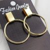 Geometric exaggerated large circle alloy stud earrings