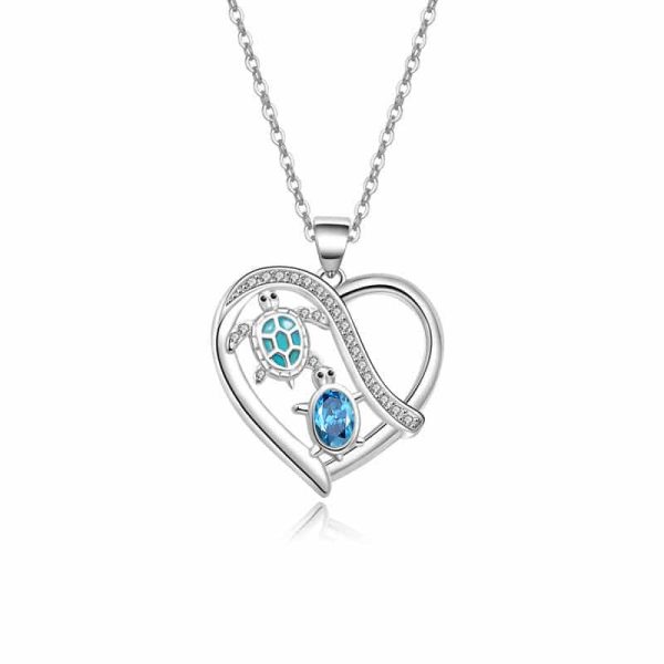 Love Turtle Animal Light Luxury Temperament Gorgeous Full Diamond Necklace