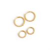 Geometric Ring Circle Twist Ear Buckle Earrings Women
