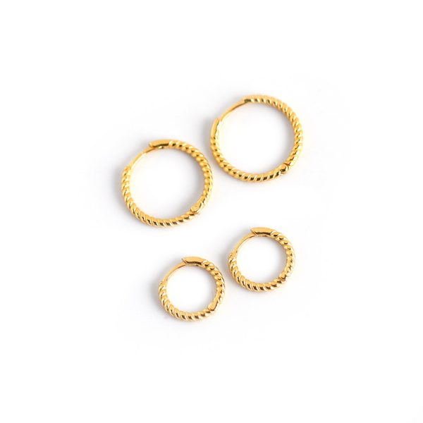 Geometric Ring Circle Twist Ear Buckle Earrings Women