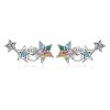 Five Point Star Set Zircon Earrings