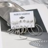 Simple Earrings 6 Pairs With Diamonds Earings Set