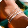 Exquisite Twist Bracelet Stainless Steel Layered Wear Snake Bones Chain