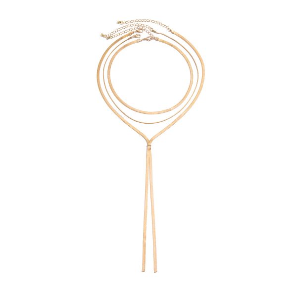 Simple Hip Hop Long Clavicle Chain