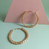 Exaggerated fashion simple punk big circle earrings