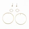 Personalized New Circle Women's Earring Set