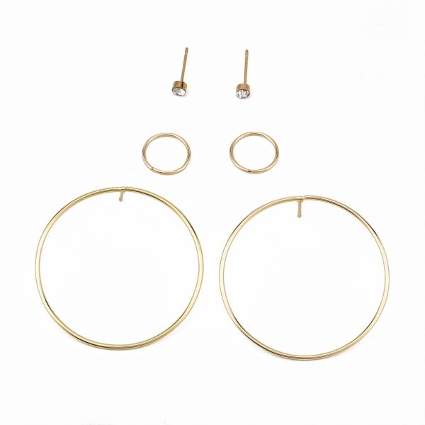 Personalized New Circle Women's Earring Set