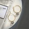 Retro Large Circle Earrings Temperament And High-end