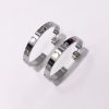 Exquisite Screw C Shape Large Circle Titanium Steel Stud Earrings