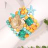 Women's Colorful Beaded Gold Starfish Bracelet