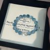 White Crystal Ink Blue Floating Flower Chalcedony Aquamarine Bracelet