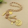 New Chinese Style National Style  Gold Tiger Eye Long Necklace